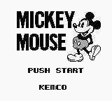 Mickey Mouse (Japan) Title Screen
